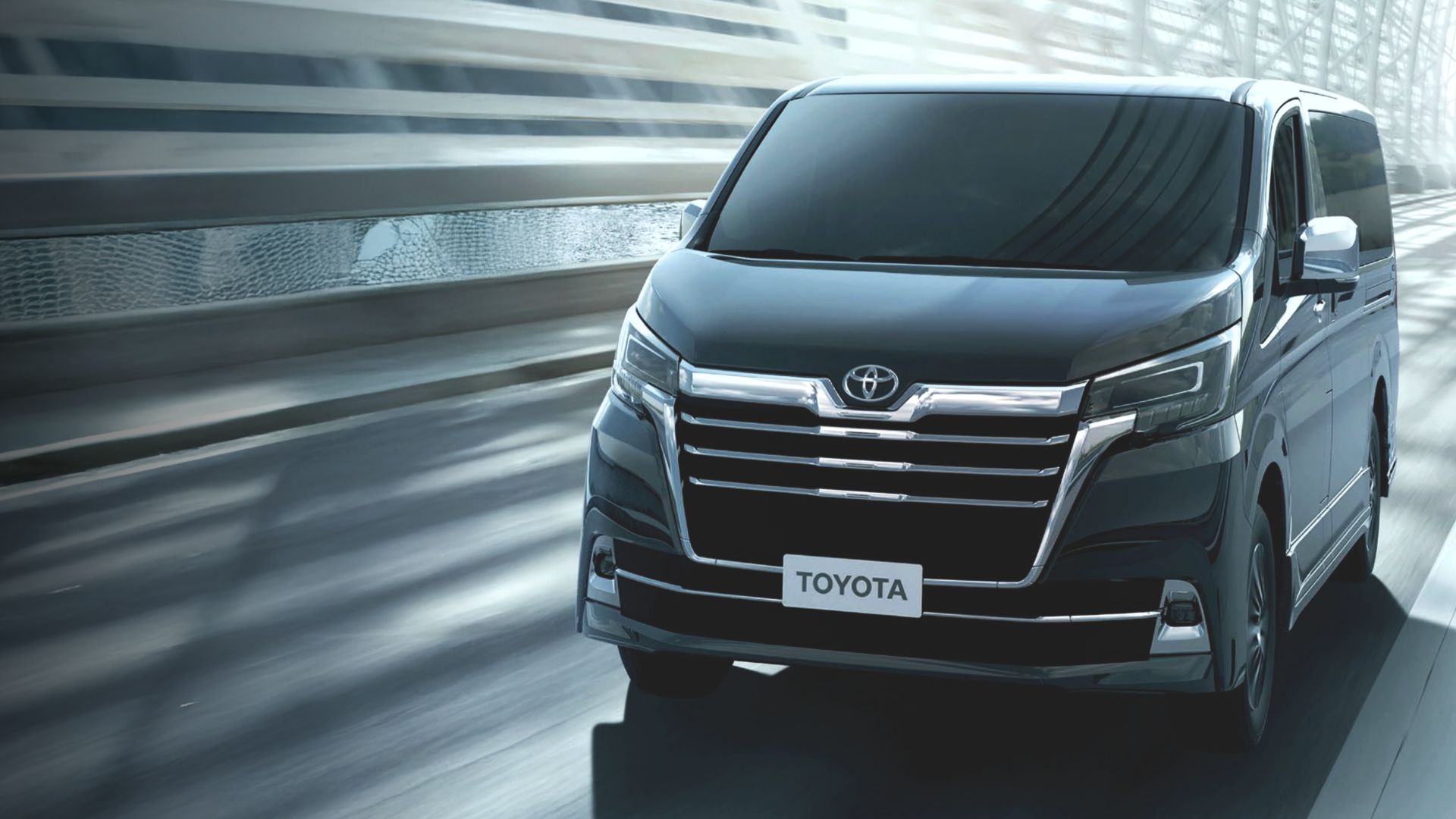 Toyota Hiace atravesando barro